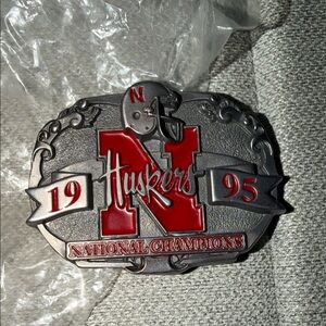 Nebraska Cornhuskers 1995 National Champions Belt Bucke